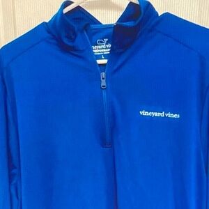 Vineyard Vines Blue Zip Up Sweater